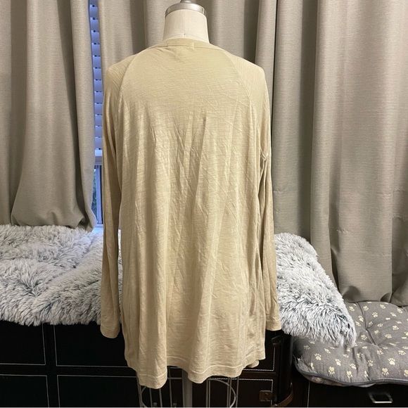 Vintage 00s Y2K Joie Cream linen blend cardigan with pockets Size M - Picture 3 of 3